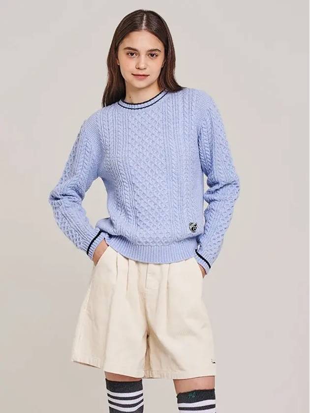 Front cable color knit MK3WP326 - P_LABEL - BALAAN 8