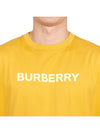 Men's Logo Print Cotton Short Sleeve T-Shirt Yellow - BURBERRY - BALAAN 7