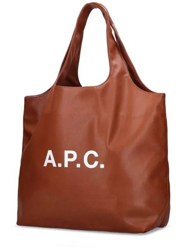 Ninon Logo Print Tote Bag Nut Brown - A.P.C. - BALAAN 3