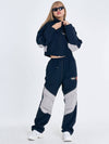 Unisex Knee Panel Nylon Track Pants Navy SDKIISD231103TR001 - SALONDEKII SDLABEL - BALAAN 6