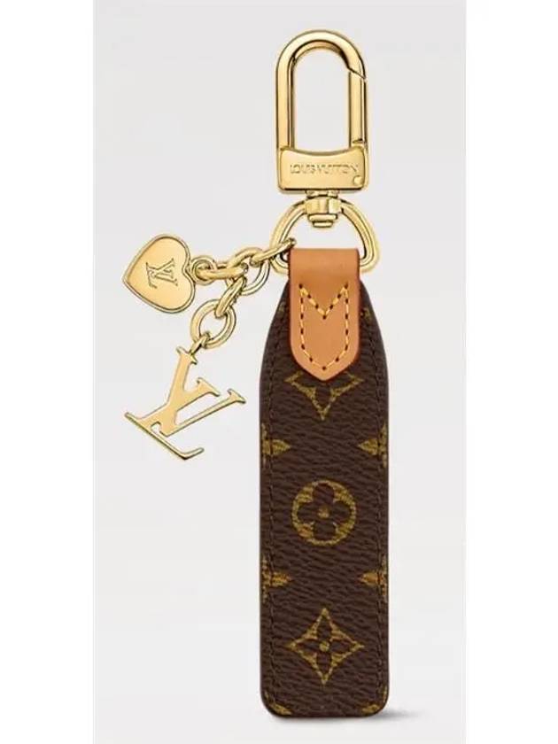 Logo Pattern Cherished Tab Key Holder Brown - LOUIS VUITTON - BALAAN 4