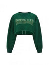 Crop Top Roundneck Long Sleeve T-Shirt Green - GOLDEN GOOSE - BALAAN 2