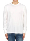 Embroidered Logo Lyocell Cotton Blend Jersey Long Sleeve T-Shirt White - TOM FORD - BALAAN 4