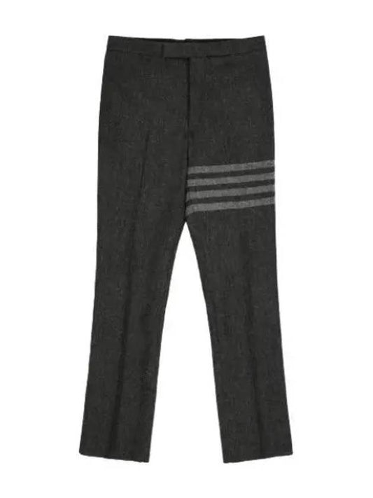 4 bar pleated wool pants dark gray slacks suit - THOM BROWNE - BALAAN 1