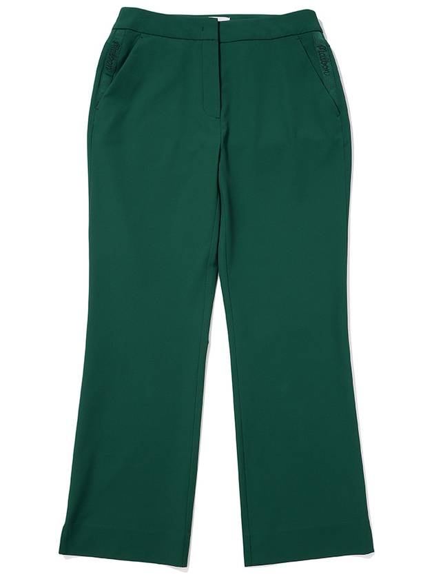 Hem slit semi bootcut pants GREEN WOMAN - MALBON GOLF - BALAAN 1