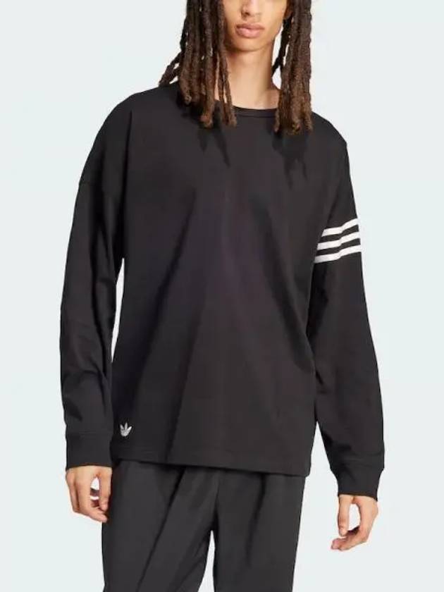 adidas Neuclassics Long Sleeve Tee Black IW0978 - ADIDAS - BALAAN 2