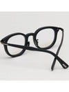 Blue light blocking glasses frame TF6009DB 002 Matte black horn rim Asian fit round - TOM FORD - BALAAN 4