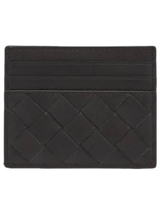 Intrecciato Card Case Espresso Nero Wallet - BOTTEGA VENETA - BALAAN 1