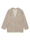 Mid Line Mohair V-Neck Cardigan Antique White - OUR LEGACY - BALAAN 2