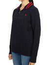 Kids half zip up knit 323868894005 NAVY Adult wearable - POLO RALPH LAUREN - BALAAN 3