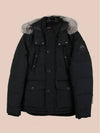 Onyx Round Island Jacket Frost Fox Fur Black - MOOSE KNUCKLES - BALAAN 2