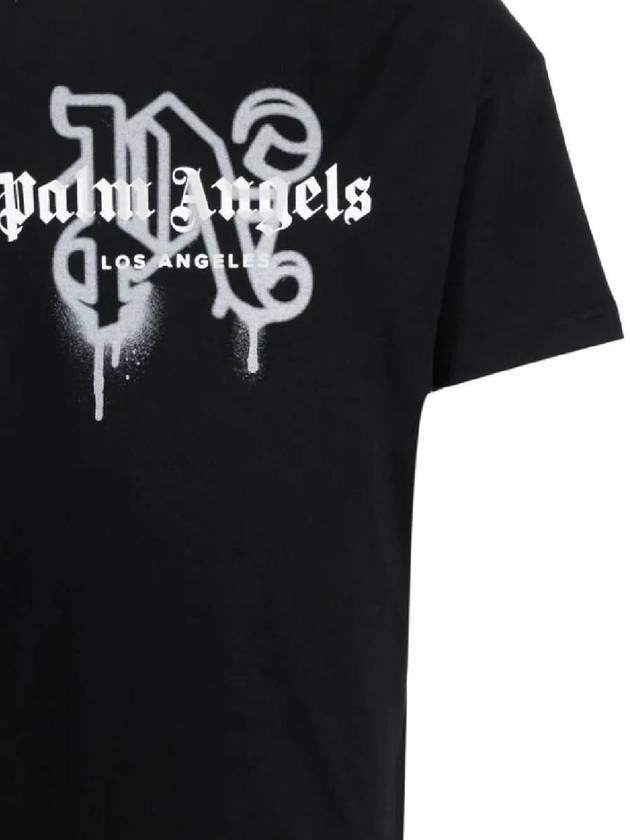 logo print t-shirt - PALM ANGELS - BALAAN 3