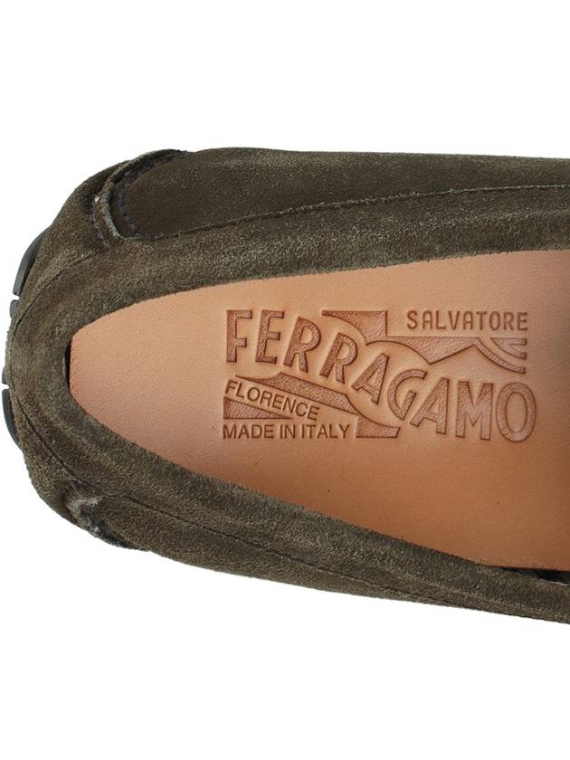 Gancini Ornament Driving Shoes Moss - SALVATORE FERRAGAMO - BALAAN 9