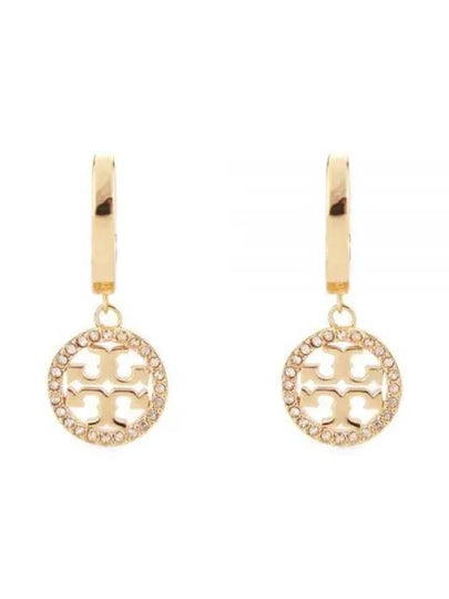 Miller Pave Hoop Earrings Gold - TORY BURCH - BALAAN 2