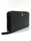 Camellia lambskin zipper long wallet - CHANEL - BALAAN 3