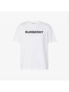 Logo Print Cotton Short Sleeve T-Shirt White - BURBERRY - BALAAN 3