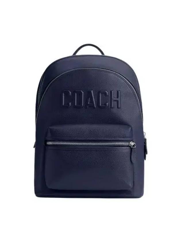 Charter Logo Graphic Backpack Blue - COACH - BALAAN 2