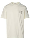 Print Motif Short Sleeve T-Shirt White - MONCLER - BALAAN 1