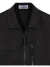 Supima Cotton Twill Stretch-TC Jacket Black - STONE ISLAND - BALAAN 4