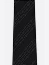 CD Icon Striped Tie Black Gray Silk - DIOR - BALAAN 3