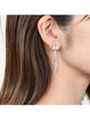 logo crystal drop earrings - MIU MIU - BALAAN 5