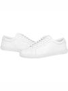 Men's Andy Leather Low Top Sneakers White - SAINT LAURENT - BALAAN 3