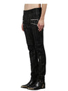 Men's Zebra Washing Zipper Detail Jeans Black - BALMAIN - BALAAN 4