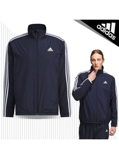 3 Stripes Regular Fit Windready Windbreaker Navy - ADIDAS - BALAAN 1