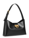 Trifolio Shoulder Bag Black - SALVATORE FERRAGAMO - BALAAN 3