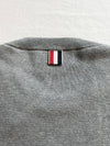 Milano Stitch 4-Bar Boxy Crew Neck Pullover Knit Top Grey - THOM BROWNE - BALAAN 10