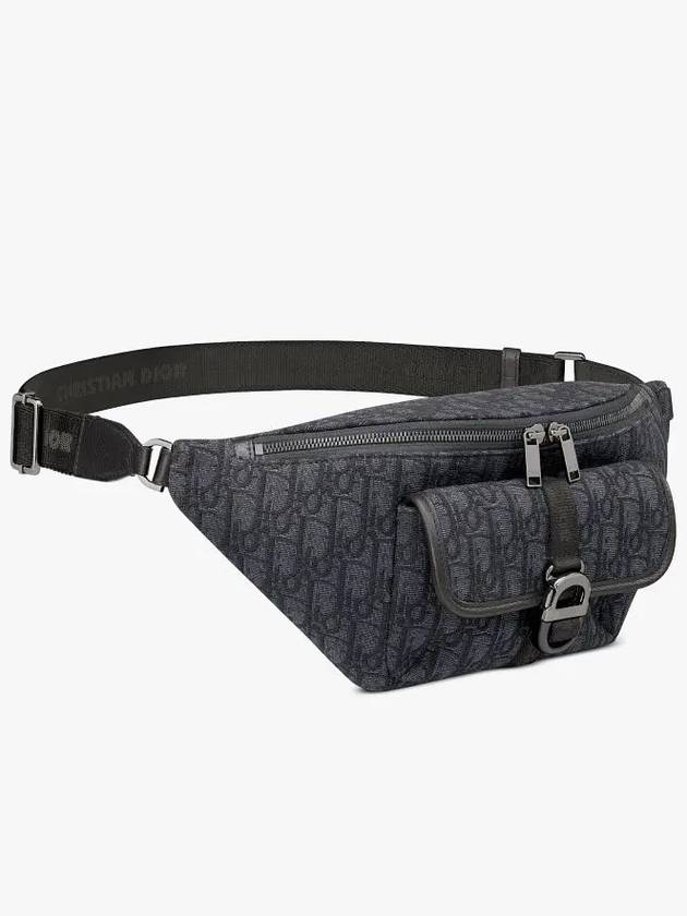 Oblique Jacquard 8 Belt Bag Black - DIOR - BALAAN 3