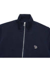 Zebra Logo Cotton Zip-up Jacket Navy - PAUL SMITH - BALAAN 4