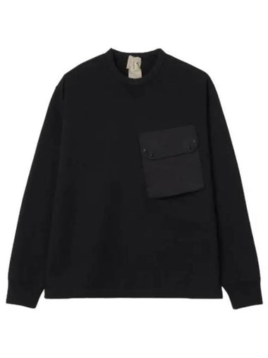 Garment dyed crew neck pocket sweatshirt black 22CTCUF03144999FW22 T shirt - TEN C - BALAAN 1