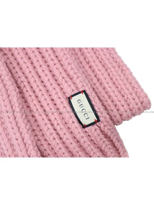 Logo Woven Muffler Pink - GUCCI - BALAAN 5