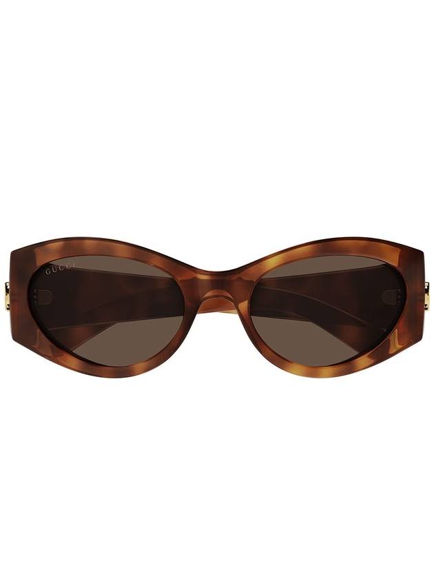 Double G Oval Frame Sunglasses GG1401S - GUCCI - BALAAN 2