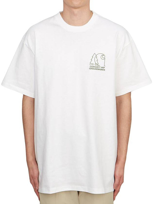 Groundworks Short Sleeve T-Shirt White - CARHARTT WIP - BALAAN 2