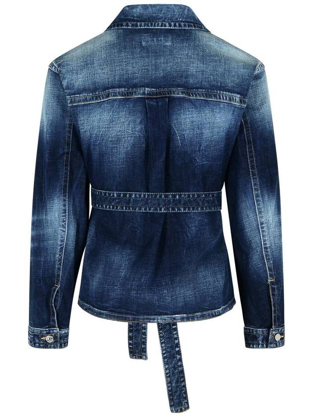 DSQUARED2 Blue Cotton Jacket - DSQUARED2 - BALAAN 3