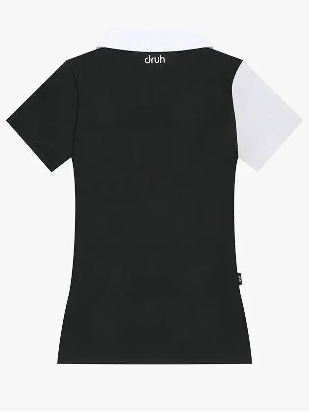 Drew Single Variation Color Scheme Short Sleeve T-Shirt DF42ST03BLACK - DRUH GOLF - BALAAN 2