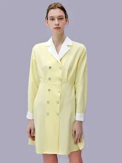 Collar Shirt Dress Yellow - DAMAGE MNEMONIC - BALAAN 2