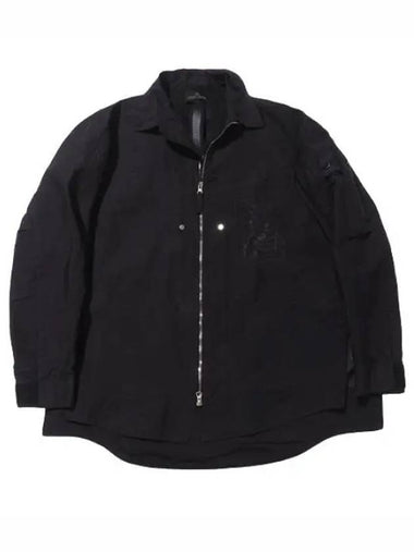 Shadow Project Hidden Badge Graphic Overshirt - STONE ISLAND - BALAAN 1