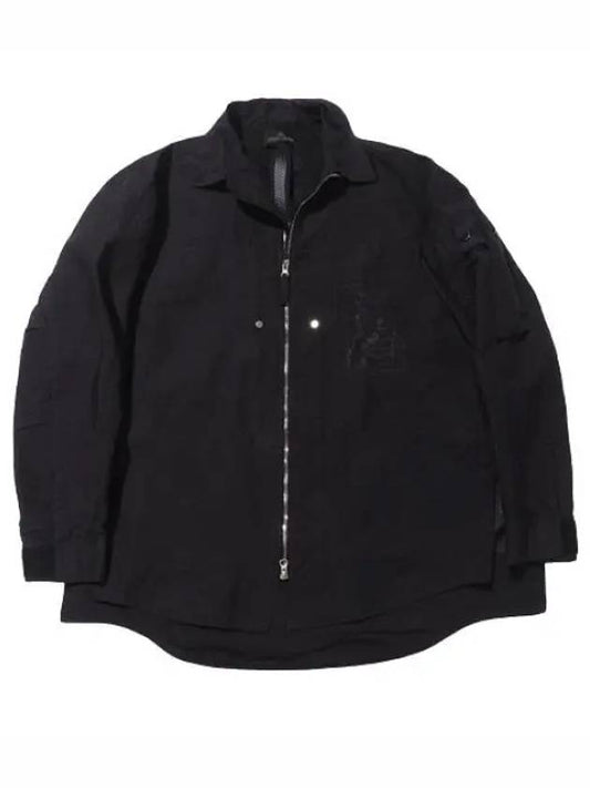 Shadow Project Hidden Badge Graphic Overshirt Men s Jacket - STONE ISLAND - BALAAN 1