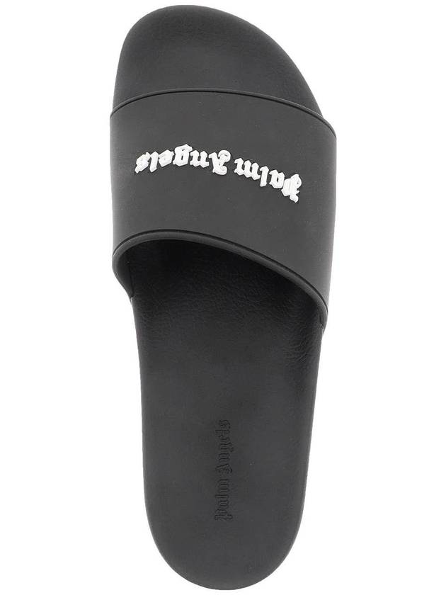 Logo Slippers Black - PALM ANGELS - BALAAN 4