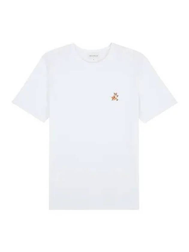 Speedy Fox Patch Comfort Short Sleeve T-Shirt White - MAISON KITSUNE - BALAAN 2