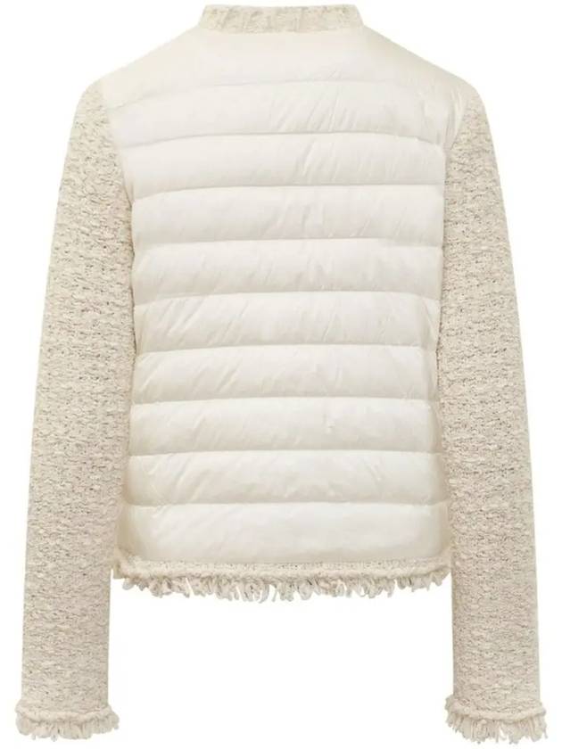 Mix Padded Cardigan Ivory 9B000 18 M3957 034 - MONCLER - BALAAN 3