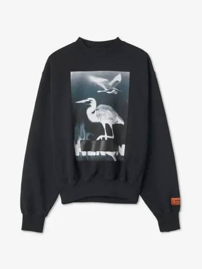 Censored Printed Crewneck Sweatshirt Black - HERON PRESTON - BALAAN 2