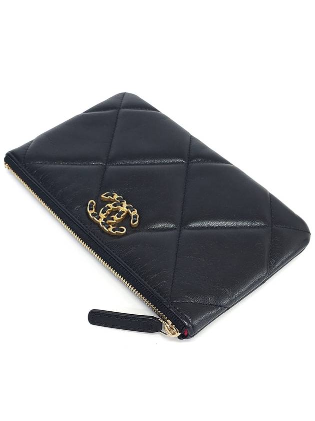 AP1059 Lambskin 19 Small Pouch Department Store Warranty Full Set - CHANEL - BALAAN 3