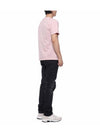 Organic Cotton Short Sleeve T-Shirt Pink - STONE ISLAND - BALAAN 7