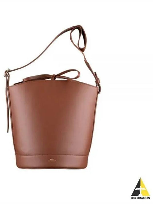 Ana Leather Shoulder Bag Hazelnut - A.P.C. - BALAAN 2