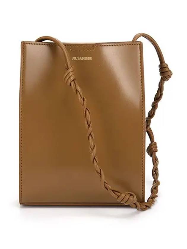 Women's Logo Tangle Small Shoulder Bag Brown - JIL SANDER - BALAAN.