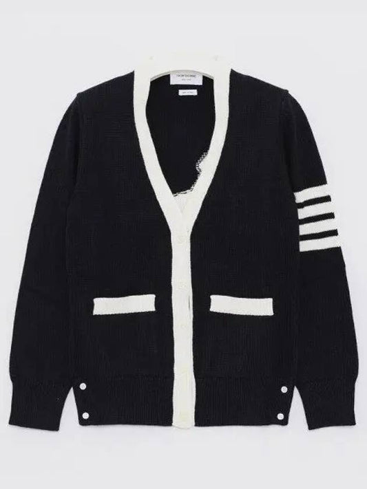 Thome Browne 4 Bar Cardigan Navy - THOM BROWNE - BALAAN 2